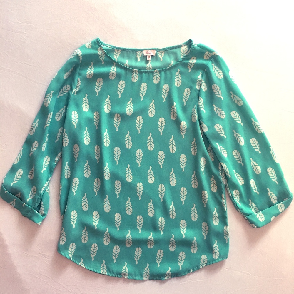 PIXLEY Ellie Printed 3/4 Sleeve Blouse